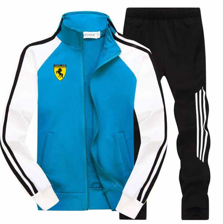 

Men's Gym TrackSuit Sport Jacket Suit Set Trousers Jogging Bottom Top Sweatsuits Blazer Train track suit