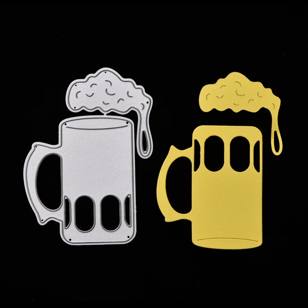 Beer Mug Cup Metal Cutting Dies Stencils for DIY Scrapbooking Stamping