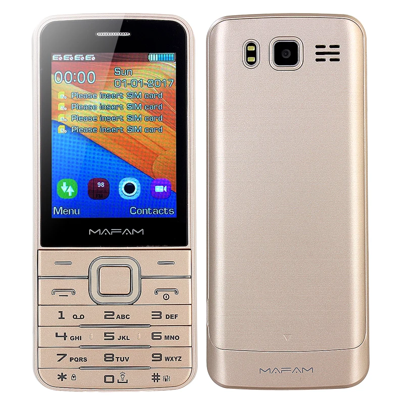 

Luxurious Bar Signature Russian Keyboard Phone for Business Man Bluetooth Dial Torch Camera Extra Slim Thin Card Mobile Phone