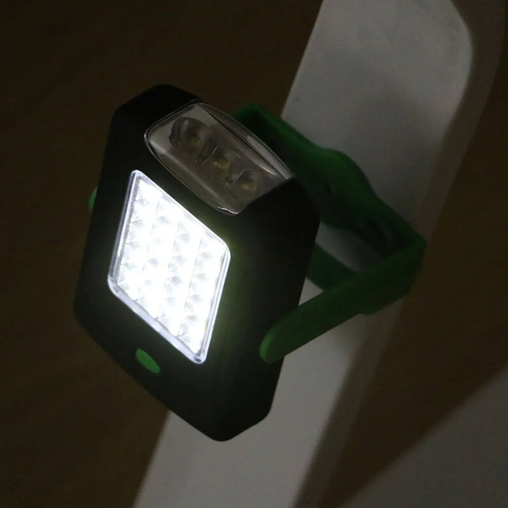 Зеленый портативный фонарик 2 режима 20+ 3 светодиода лампа с магнитной рабочей подставкой складной крюк свет факела Lanterna Лампы Факел