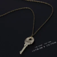 Collier à breloques Vintage pour hommes et femmes, pendentif à la mode, Double lettre, Design inspirant, cadeau 3