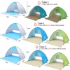 Automatic Camping Tent Ship From RU Beach Tent 2 Persons Tent Instant Pop Up Open Anti UV Awning Tents Outdoor Sunshelter ► Photo 2/6