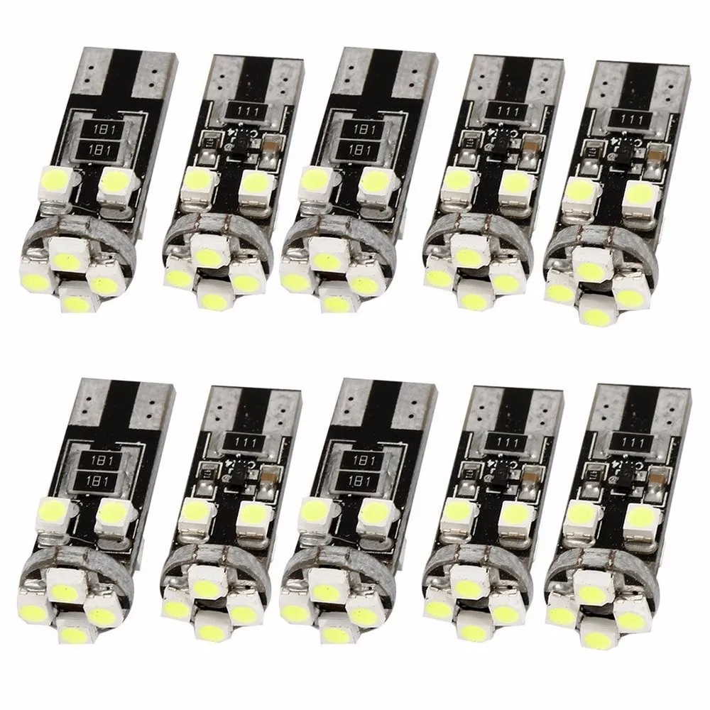 

Kit 10 Lampada T10 / W5w - Pingo 8 Led Canbus Anti Error Canceller