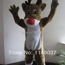 Рождественский спортивный талисман «Олень», костюм на заказ, карнавальный костюм персонажа из мультфильма, вечерние костюмы