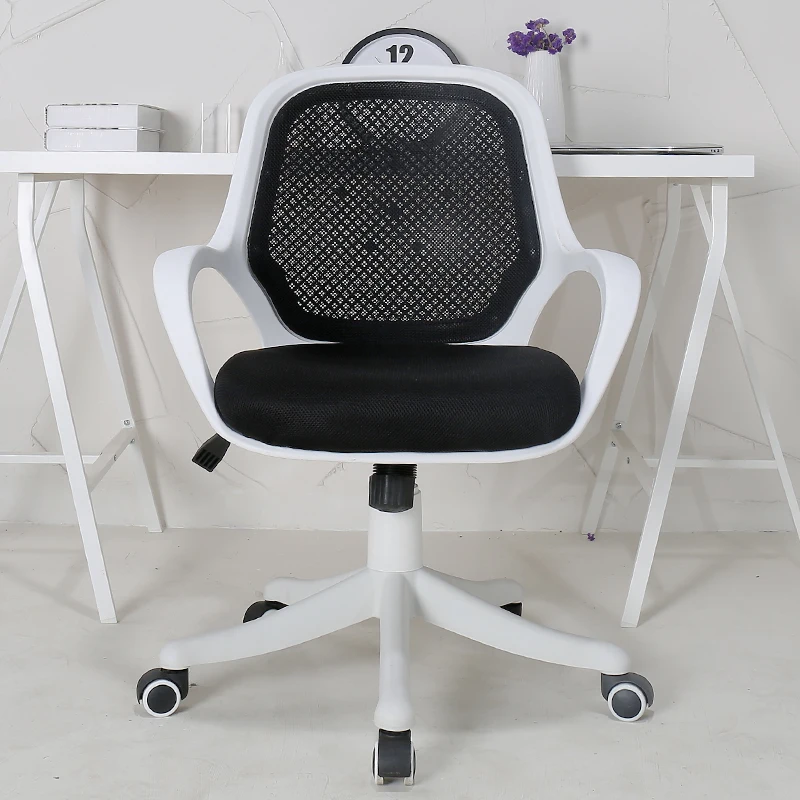 

Simple Style Office Chair Mesh Cloth Staff Seat Lifted and Rotation Computer Chair Household Study Room Multifunction Stool