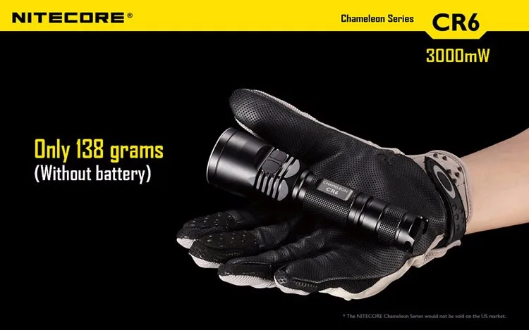 Скидка NITECORE CR6 440 люмен CREE XPG2 R5 светодиодный Хамелеон тактический фонарь без батареи снаряжение для охоты поиск