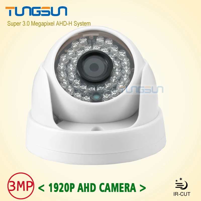

New Home Super 3MP HD AHD 1920P Camera Security CCTV White Mini Dome 36LED infrared Night Vision Surveillance Camera System