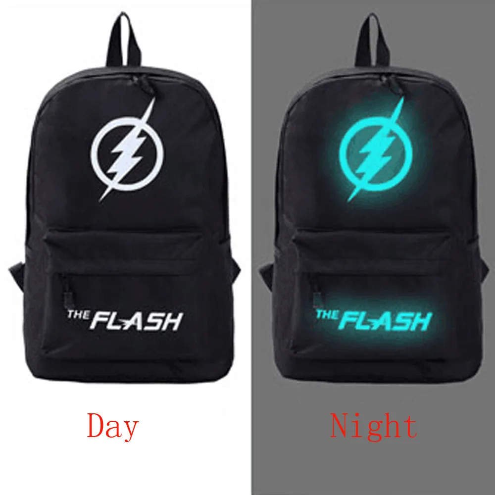 

Oxford Anime Luminous Student School Bag School Backpack For Unisex Daypack Cartoon Canvas Light Print Noctilucent Bag G3088