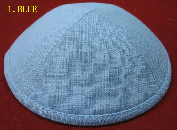 Постельное белье Делюкс еврейская кипа YARMULKE KIPPOT, персонализированное по запросу - Цвет: LIGHT BLUE