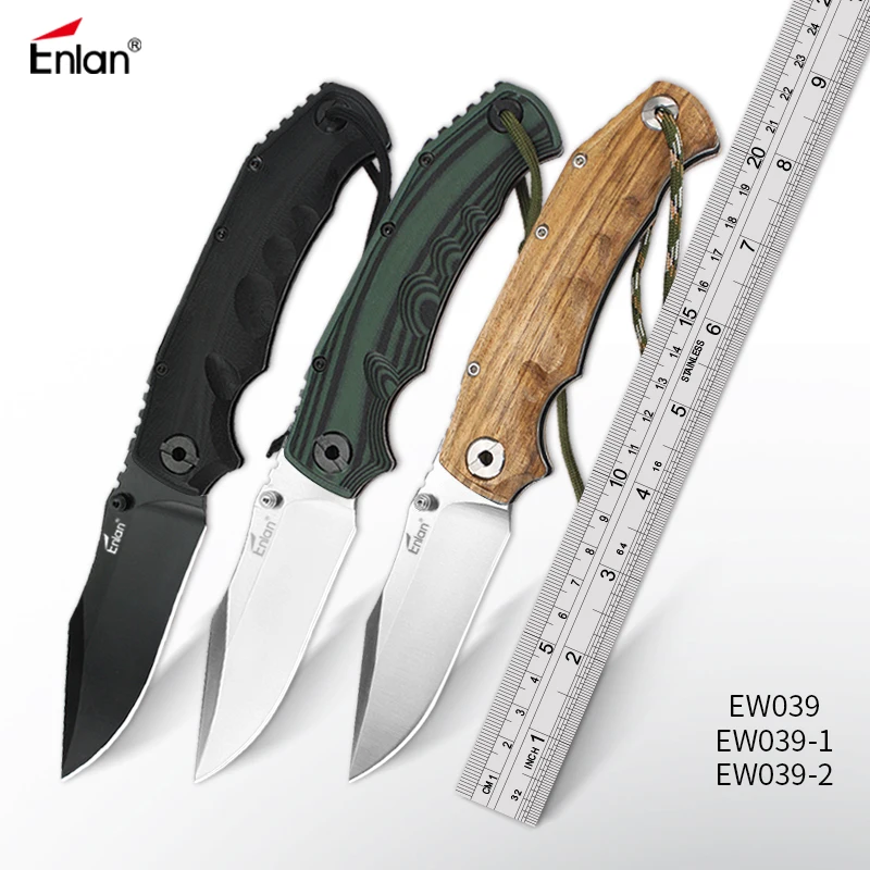 ENLAN EW039 58HRC 8Cr13mov портативный карманный нож из нержавеющей стали кемпинг