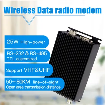 

wireless rs485 rs232 radio modem 433mhz uhf transmitter 150mhz vhf receiver 50km long range radio communication