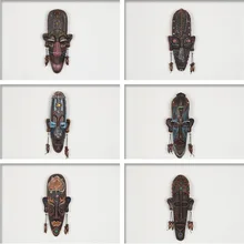 2 шт Zakka продуктовые 3D креативные изделия из смолы украшения подарок африканские маски для дома гостиная настенные украшения Metope