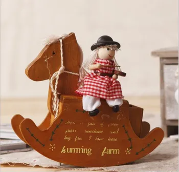 

Creative Wooden Crafts Cheap Hobbyhorse Music Boxes Originality Children Birthday Gift Toy Home Furnishing Originality Ornaments