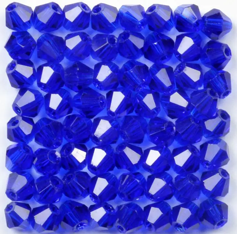 100pcs/Bag Grade AAA 4mm 5301 Seed Bicone Bead Wholesale 4 mm Bicone Roundlle Glass Crystal Beads 30 Color Pick 