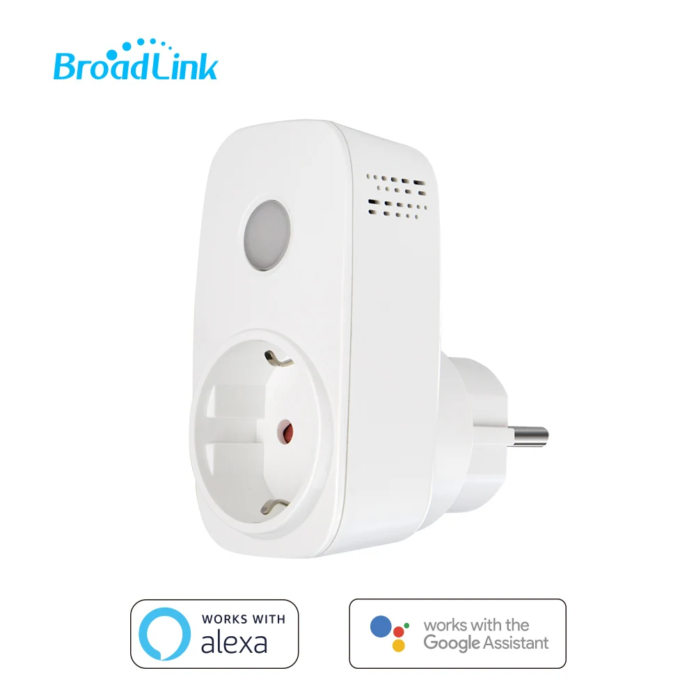 

Broadlink SP3S Smart Electrical Socket With Power Meter EU US Energy Monitor Plug Outlet Memory Timer Function APP Control Alexa