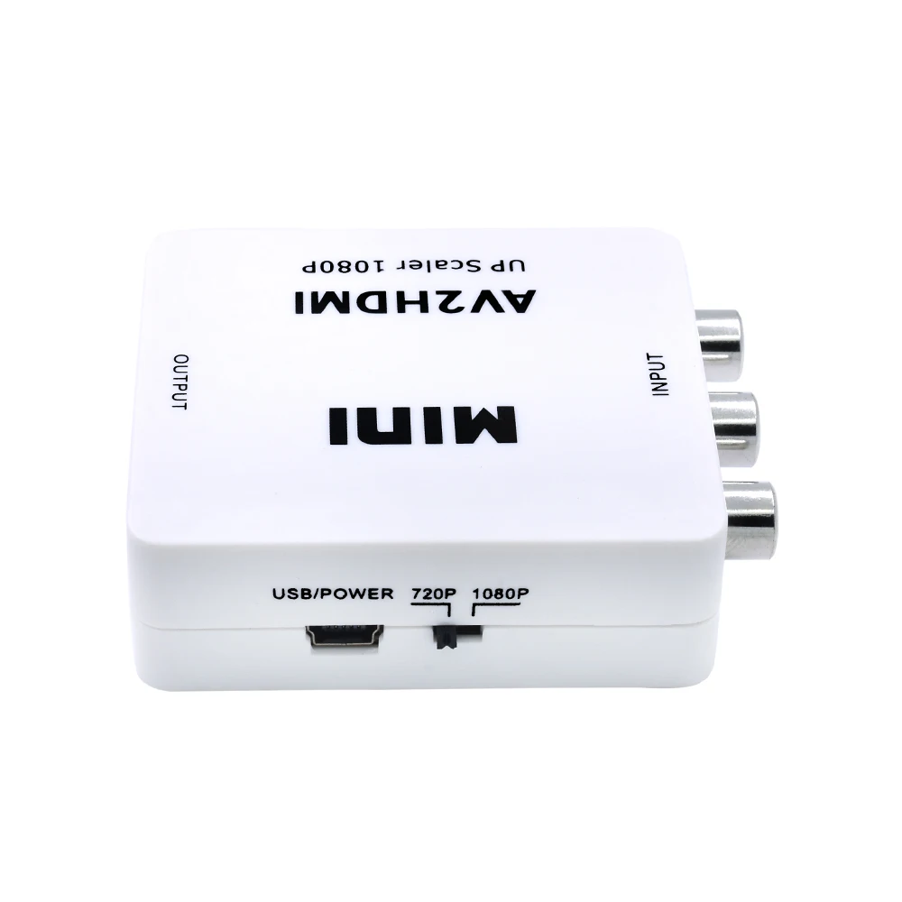 Tishric AV2HDMI конвертер горячая Распродажа HDMI CVBS RCA для AV в адаптер 720P 1080P сигнала Мини