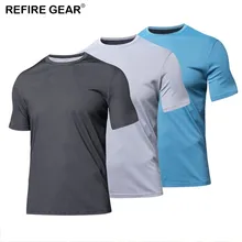 Refire gear, Спортивная футболка с коротким рукавом, мужская, хлопок, для фитнеса, тренажерного зала, альпинизма, для улицы, дышащая, футболки, топы, футболка, мужская одежда
