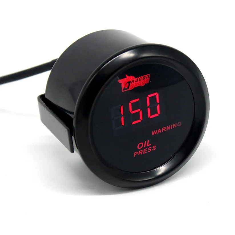 CARPRIE Oil Pressure Gauges 120 PSI Digital Red LED Oil Pressure Gauge With Sensor Auto Car