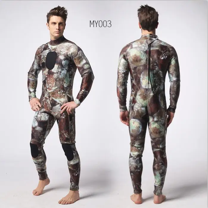

DHL free shipping : 2018 MYLEDI 3mm neoprene camouflage wetsuit surf clothing cold warm fishing suits 3D cut warm warm wetsuit