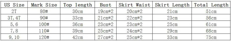 size for pettiskirt set