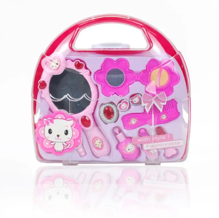 

Girls Cosmetics Toys For Children's Makeup Box Pretend Play Sets Birthday Gift Kids Toy Present kids Makeup Pink Toy