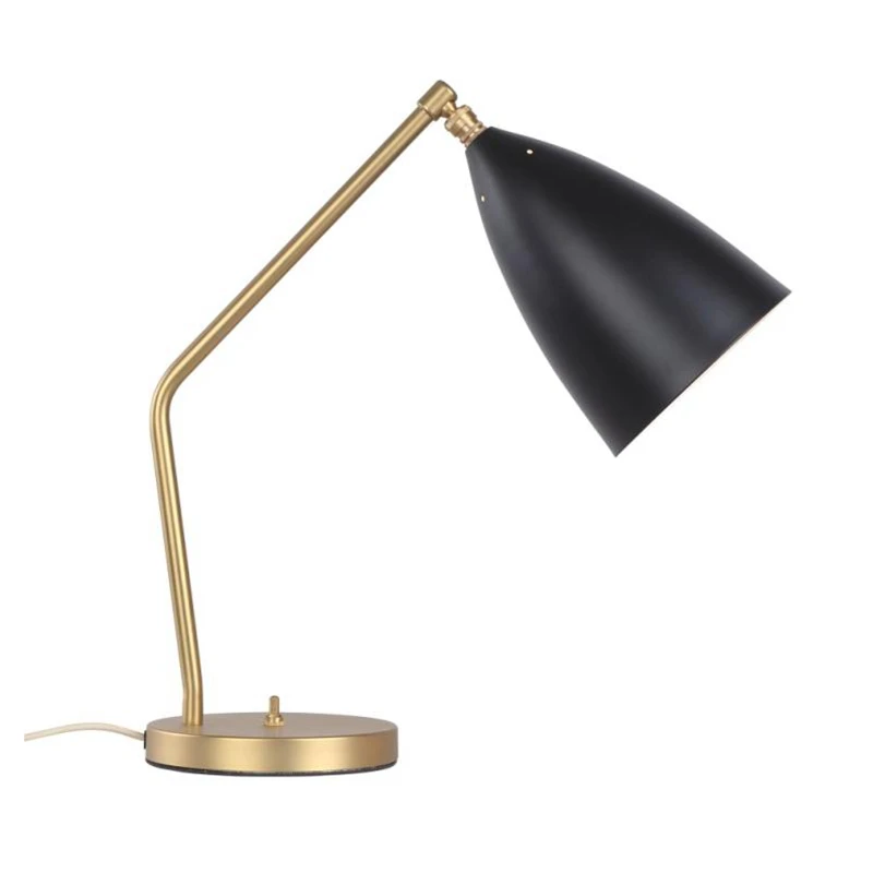

Simple contemporary desk lamp Nordic creative table light black white gray lampshade E27 lamp 3W sitting room bedroom office