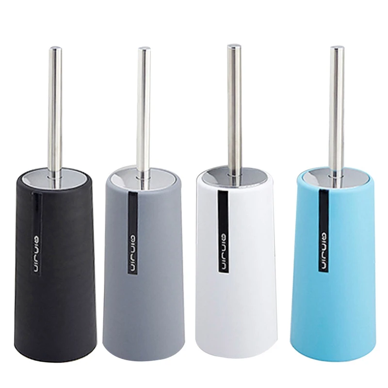 

1Set Plastic Portable Toilet Brush Durable Type Plastic Toilet Brush Holders Bathroom Accessories Sets