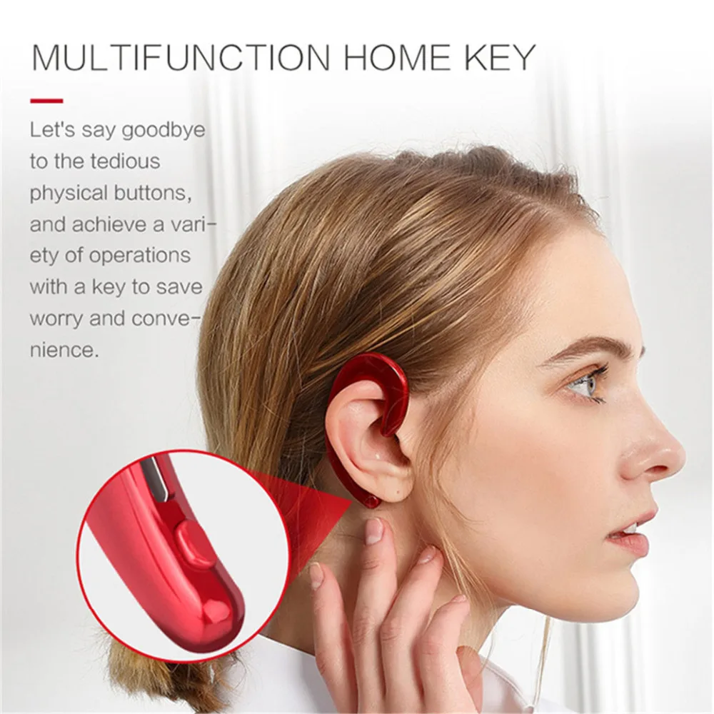 Беспроводные наушники K8 с костной проводимостью bluetooth гарнитура микрофоном fone de