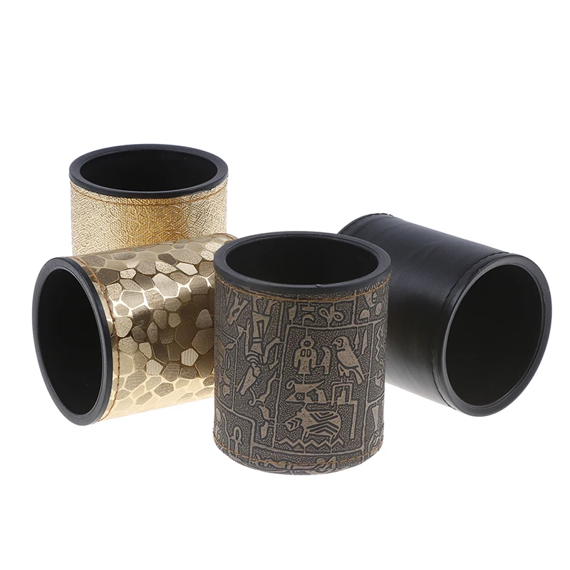 Kids Close-up Street Comedy Magic Tricks Leather Dice Cup For Party Drinking Gambling Game Dice KTV Bar Clubs Classic Toys