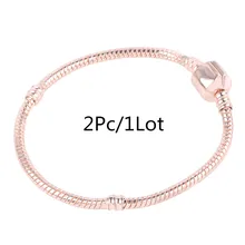 AIFEILI 2 шт./лот простая цепочка со змеиным украшения-пряжки подходит Для женщин Браслеты& ожерелья Модные украшения 15 см-21 см