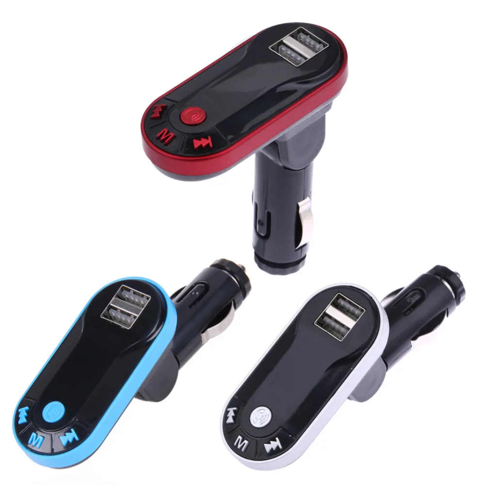 

Car Wireless Bluetooth FM Transmitter MP3 Audio Player Car Kit Hand Free LCD Display 2 USB Car Charger For iPhone Samsung Xiaomi