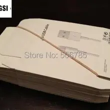 Szaichgsi 500 шт./лот Розничная коробка посылка для 8-контактный usb-кабель для зарядки зарядное устройство кабель для IOS 10 9,3 iPhone 7 6 plus 5 5S iPod