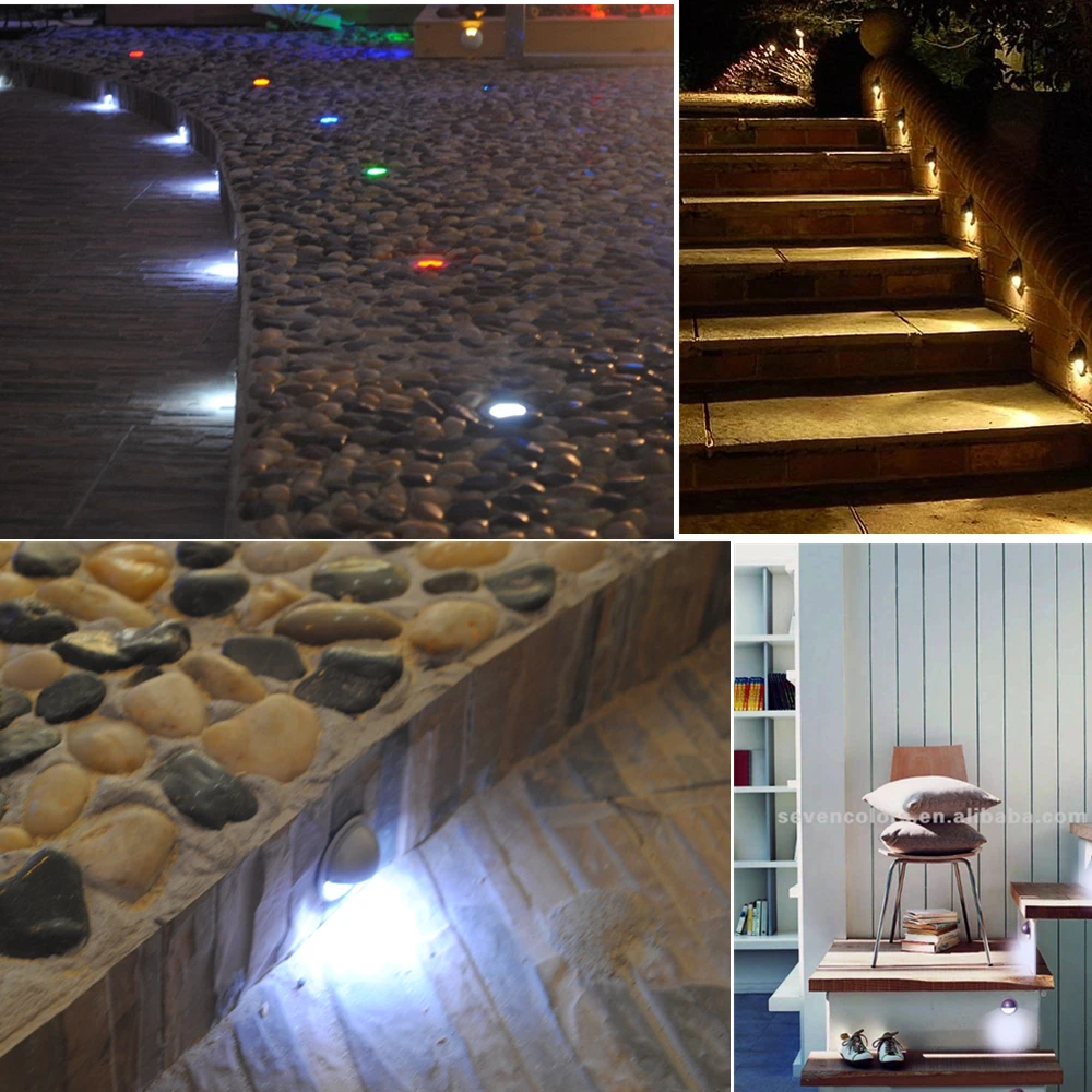 dhl free 20pcs lot zinc alloy waterproof ip65 led stair lamp
