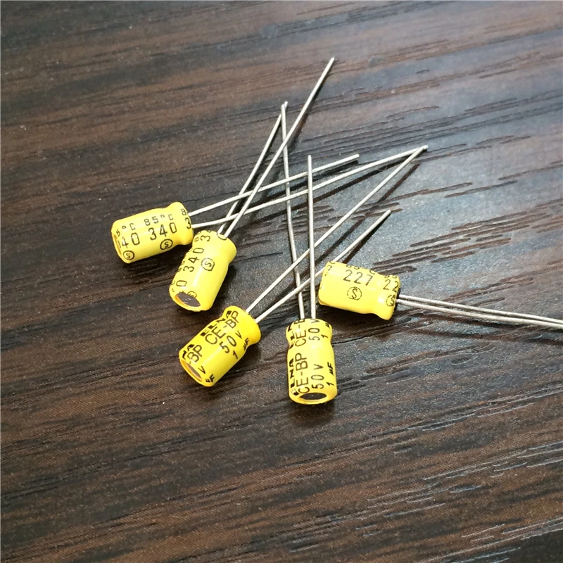 

10pcs 1uF 50V ELNA CE-BP 4x7mm 50V1uF Bipolar Audio Capacitor
