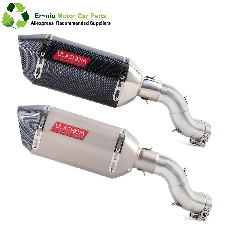 

Motorcycle Full System Exhaust Escape Slip-On For kawasaki Ninja 900 Z900 Modified Middle Link Pipe