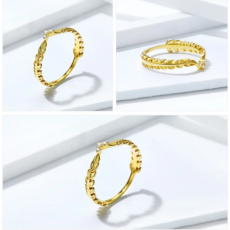Olive Leaf Ring 8