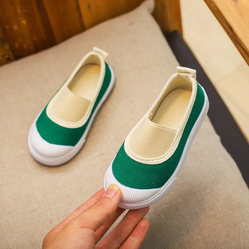 2018 New Arrived Children Canvas Shoes For Girls Boys Sneakers White Black Kids Pedal Lazy Sport Size S84 | Детская одежда и обувь