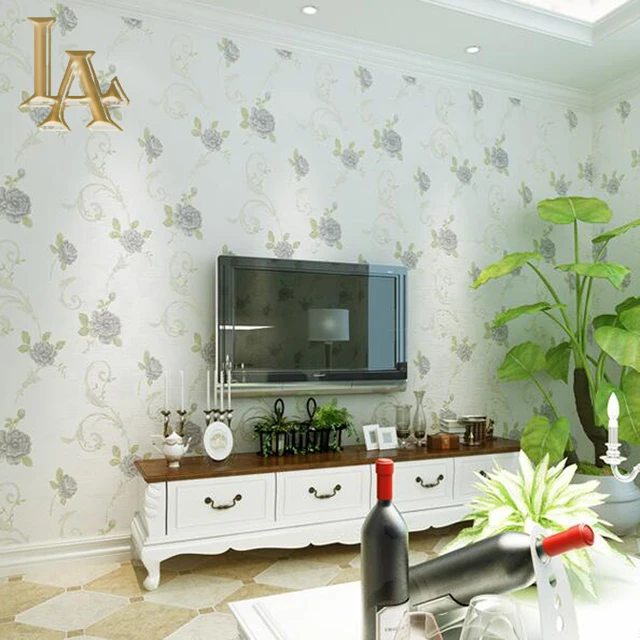 Europäischen Luxus Grün Lila Rosa Rosen Wallpaper Für Wände 3 D ... Europäischen Luxus Grün Lila Rosa Rosen Wallpaper Für Wände 3 D ...