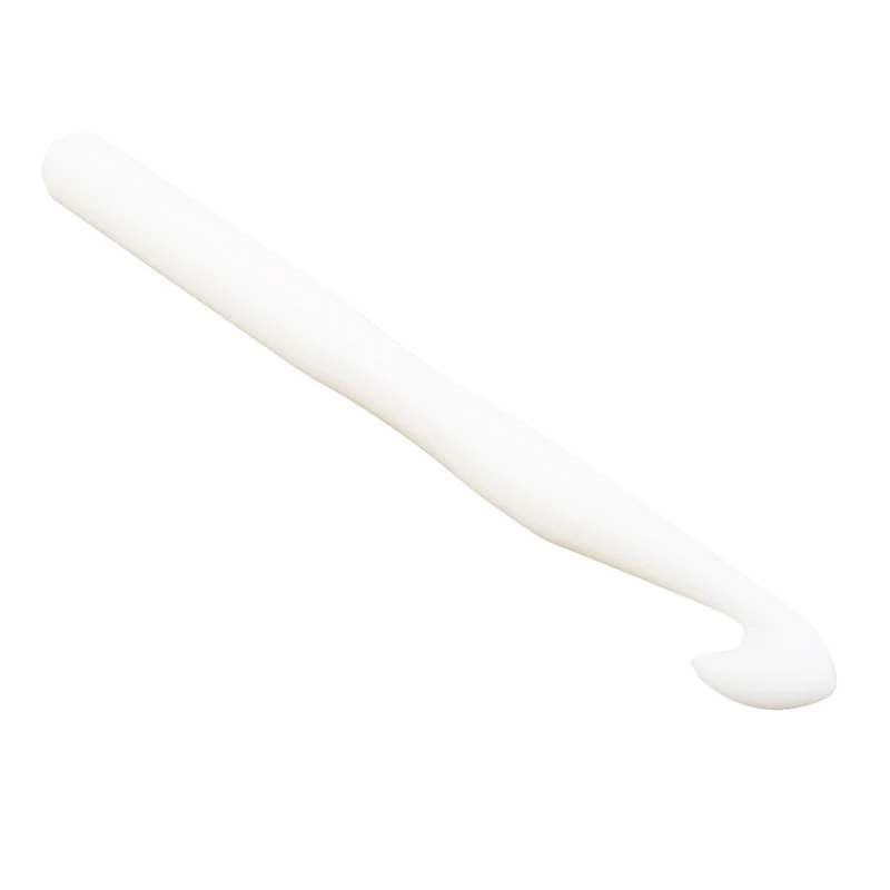 2 шт. 10 мм/12 мм чисто белая пластиковая ручка, крючок для вязания крючком, спицы, толстая головка, инструменты, аксессуары для рукоделия