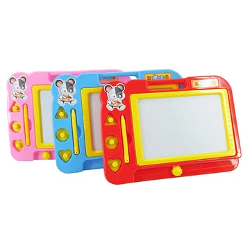 

Magnetic Writing Board Hot Sketch Pad Durable Children Kid Fun Learning Tool With Stamps Random Color