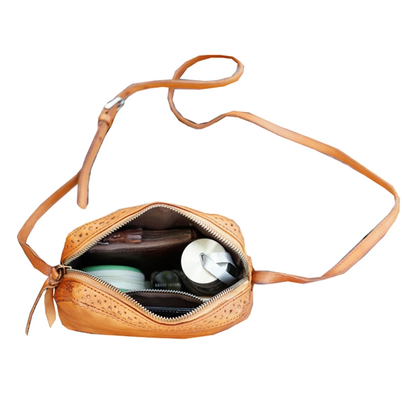 AETOO Ms. Hand-shoulder Shoulder Women Leather Messenger Bag Small Retro Color To do The old Sen Series Shell