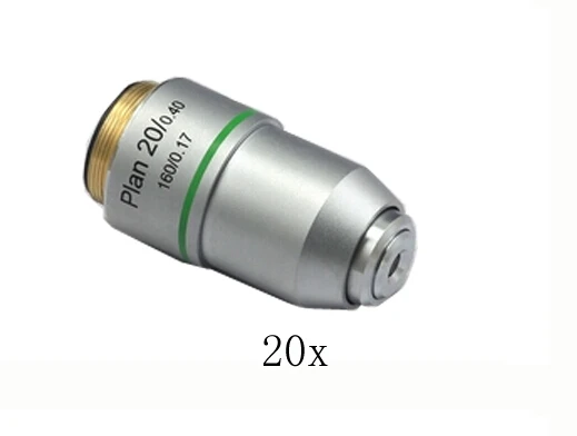 

2019 New 1PC 20X Bio-Microscope Biological Microscope Use 195 Plan Achromatic Objective Lens with Thread 20.2MM