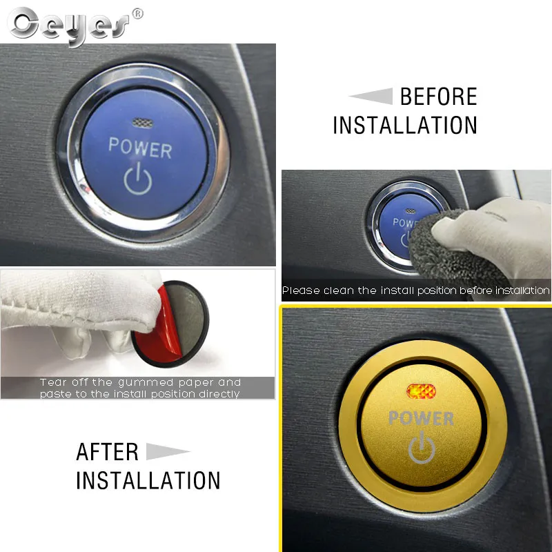 Start Engine Button Ring for TOYOTA (33)