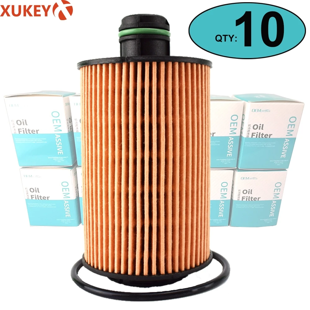 

Set Of 10, 68229402AA Oil Filter For Ram Chrysler Jeep Grand Cherokee Lancia Thema 2013 2014 2015 2016 2017 2018 2019 3.0 V6