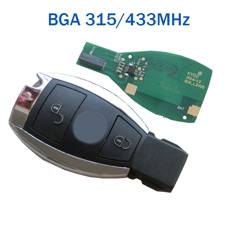 

Smart Key 2 Buttons 315MHz 433MHz for Mercedes Benz Auto Remote Key Support NEC And BGA 2000+ Year