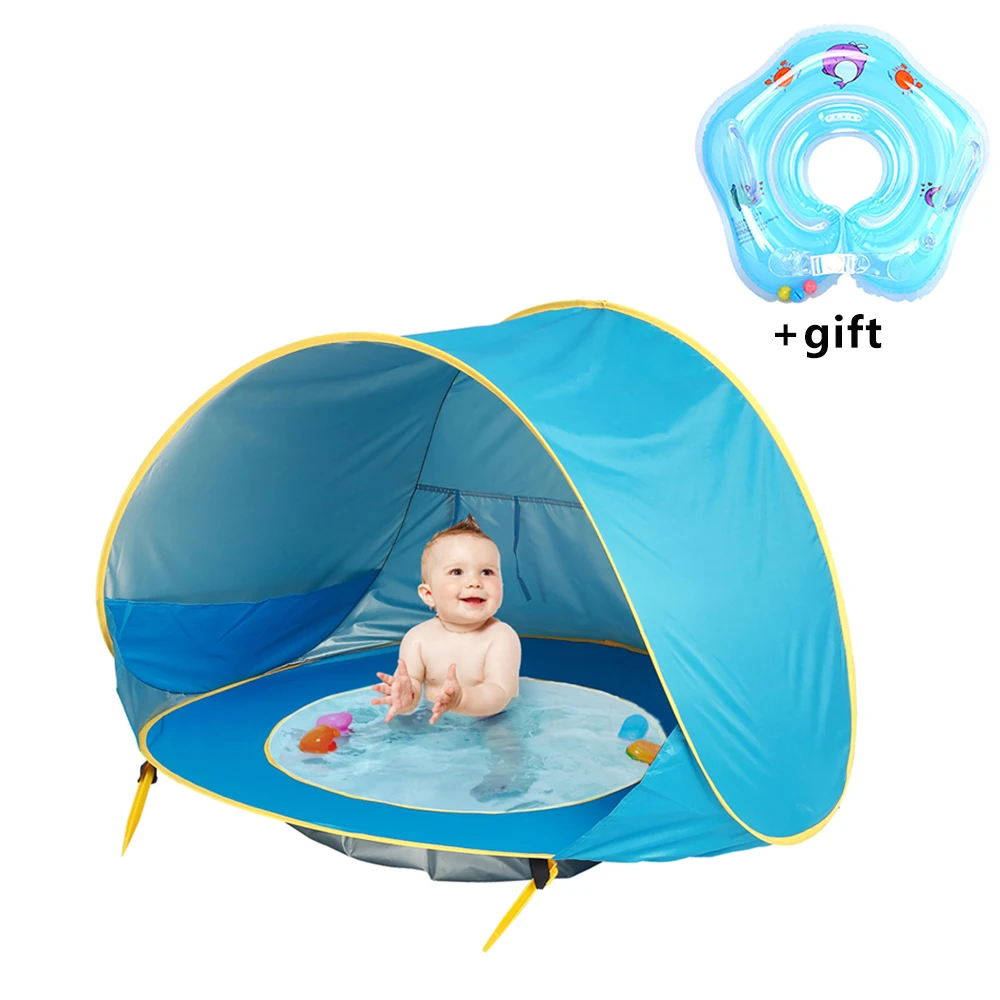 

UV-protecting Summer Baby Beach Tent Sunshelter Pool Waterproof Pop Up Children's Tent Kids House Ballenbak Ball Pit Tipi Teepee