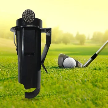 

Golf Ball Tee Holder Golf Pro Clip Caddy with Nylon Brush Divot Tool Portable Storage box Golf Cleaning tools with brush