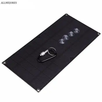 

ALLMEJORES Portable 6W 5V Solar Panel Battery Charger USB Smart Mobile Phone Charging Outdoor Solar Cells Power Bank