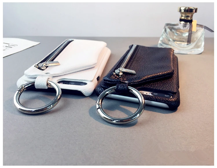 iphone 8 leather case Couples Case for iPhone 12 Case Luxury PU Leather Wallet Zipper Handbag Stand Case For iPhone 11 XS 6 6S 7 8 Plus With Ring Card iphone 8 plus silicone case