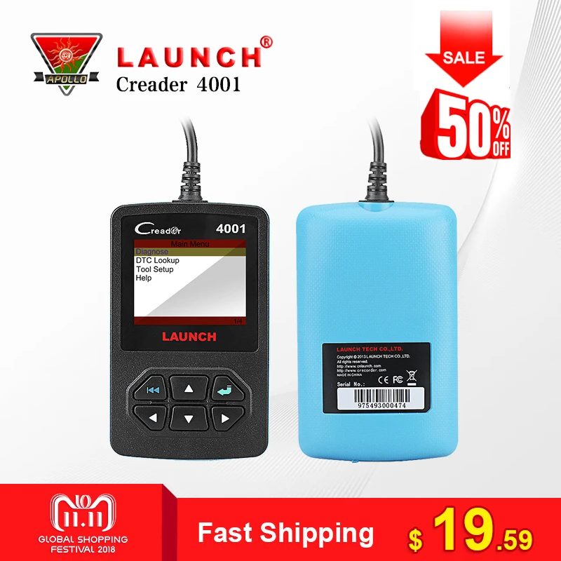 Launch Creader 4001 OBD2 Scanner Car Fault Code Reader Auto Diagnostic Scan Tool Auto Scanner CR4001 CR419 Same as Autel AL319 Launch Creader 4001 OBD2 Scanner Car Fault Code Reader Auto Diagnostic Scan Tool Auto Scanner CR4001 CR419 Same as Autel AL319